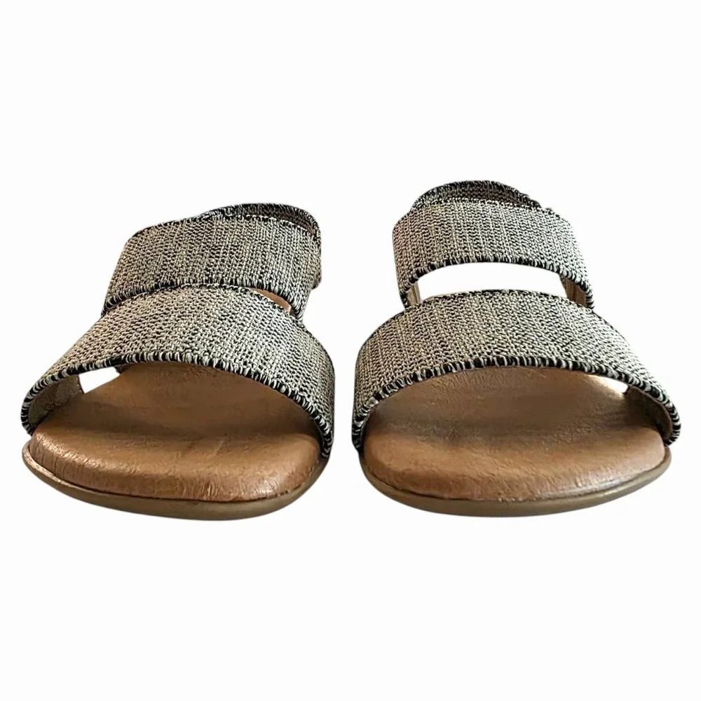 Andre Assous Featherweight Sandals Womens 7 Woven Strap Spain Comfort